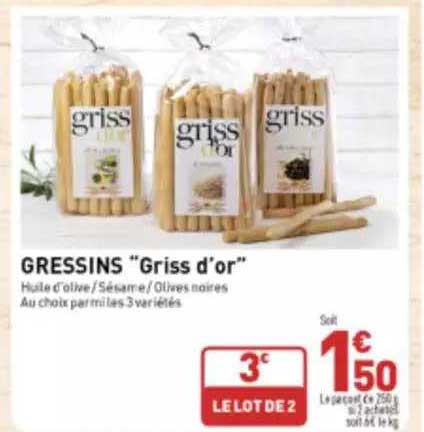 Gressins "griss D'or"