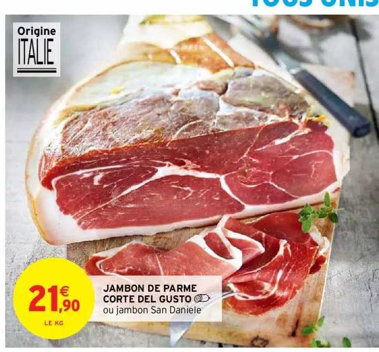 jambon de parme corte del gusto