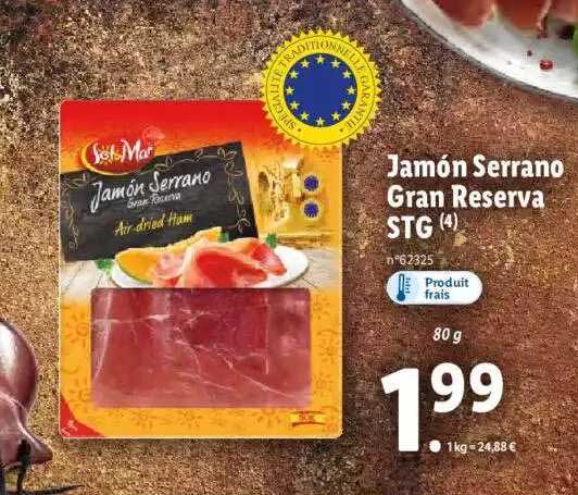 jamón serrano gran reserva stg