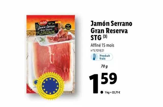 jamón serrano gran reserva stg