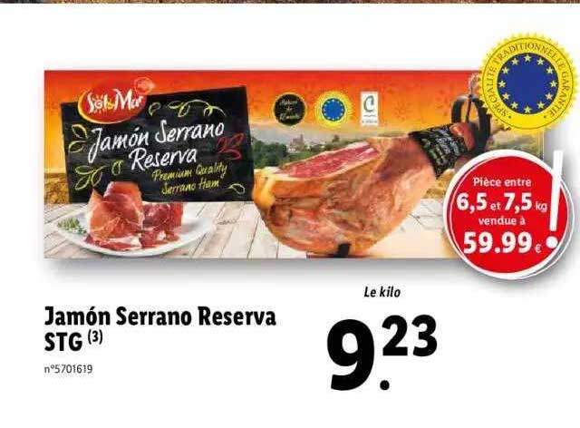 jamón serrano reserva stg