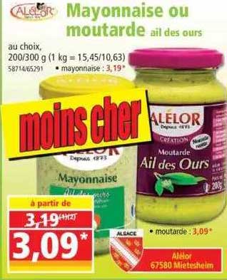 Mayonnaise Ou Moutarde Ail Des Ours Alélor