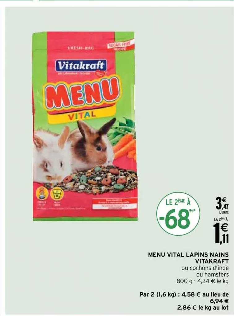 menu vital lapins nains vitakraft
