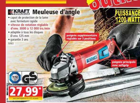 meuleuse d'angle kraft werkzeuge