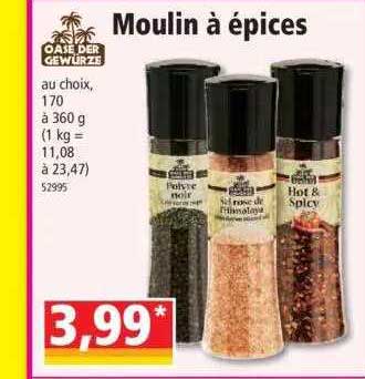 moulin à épices oase der gewürze