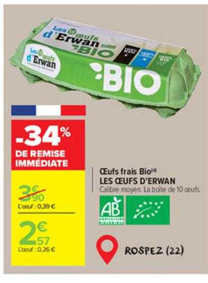 Oeufs Frais Bio Les Oeufs D'erwan