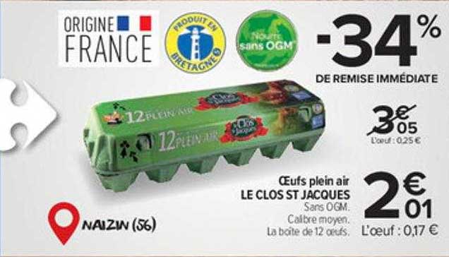 oeufs plein air le clos st jacques