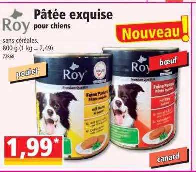 pâtée exquise pour chiens roy