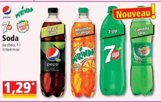 pepsi, mirinda, 7up, canada dry, soda