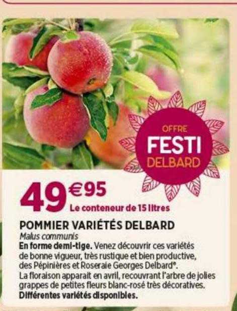 pommier variétés delbard