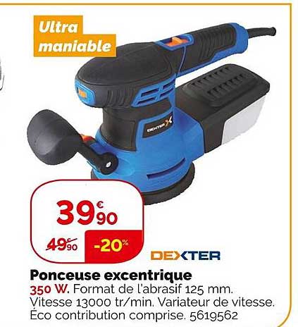 ponceuse excentrique dexter