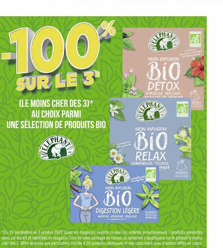 Produits Bio éléphant