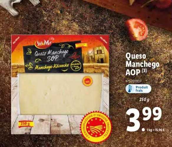 queso manchego aop