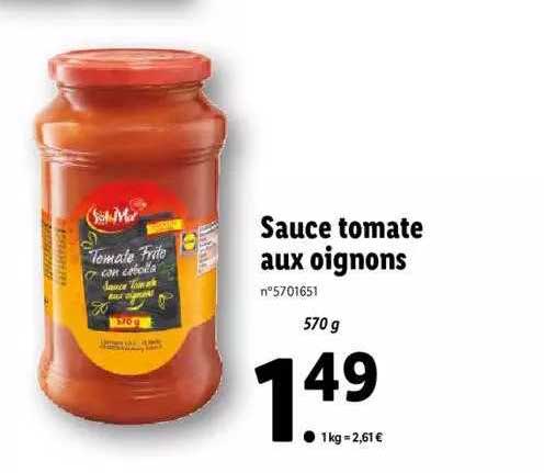 Sauce Tomate Aux Oignons