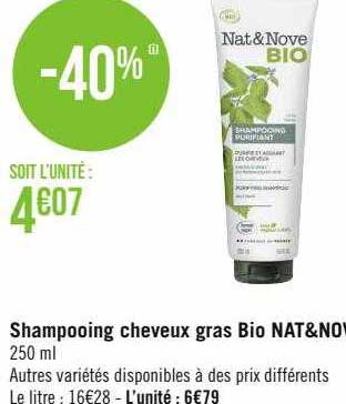 shampooing cheveux gras bio nat & nove