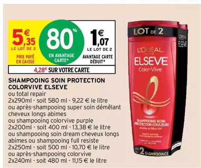 shampooing soin protection colorvive elseve