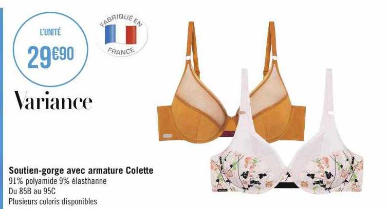 soutien-gorge avec armature colette variance