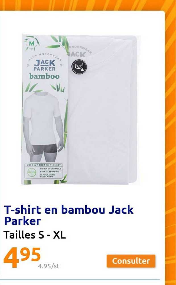 t-shirt en bambou jack parker