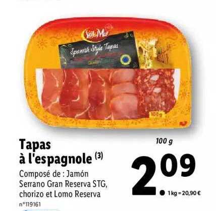 tapas à l'espagnole