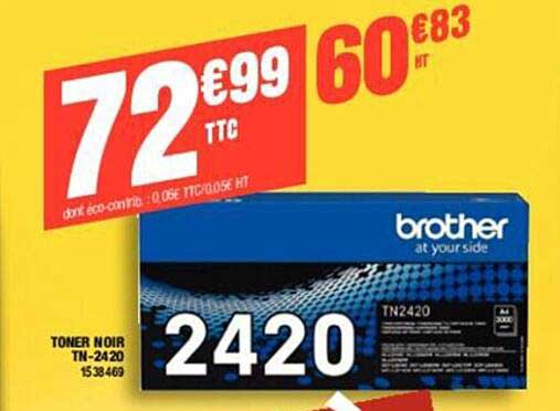 toner noir tn-2420 brother at your side