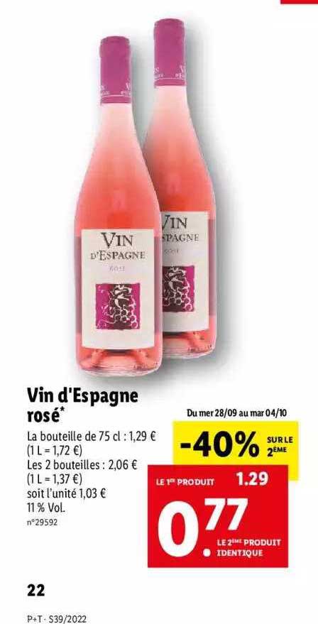 Vin D'espagne Rosé