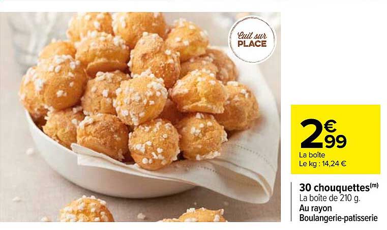 30 Chouquettes