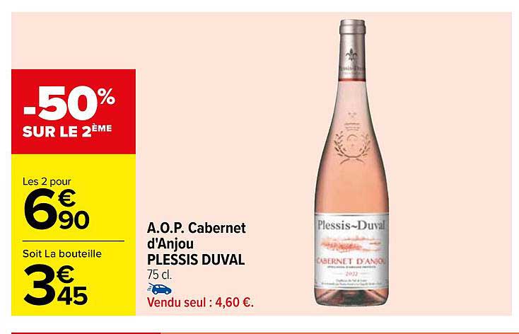 a.o.p. cabernet d'anjou plessis duval