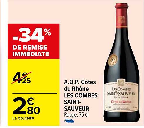 a.o.p. côtes du rhône les combes saint-sauveur