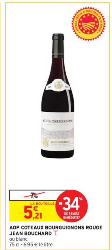 aop côteaux bourguignons rouge jean bouchard