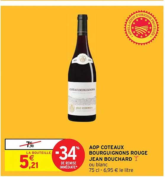 aop côteaux bourguignons rouge jean bouchard