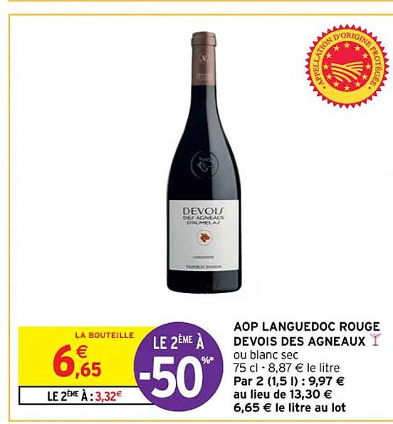 aop languedoc rouge devois des agneaux