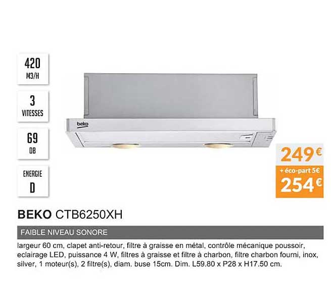 Beko Ctb6250xh