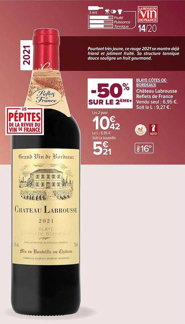 blay-côtes-de-bordeaux château labrousse reflets de france