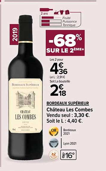 bordeaux supérieur château les combes