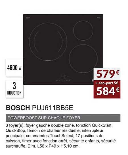 Bosch Puj611bb5e Powerboost Sur Chaque Foyer