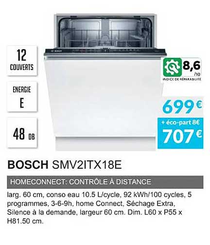 bosch smv2itx18e homeconnect: contrôle à distance