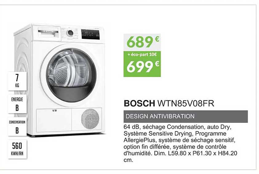 Bosch Wtn85v08fr