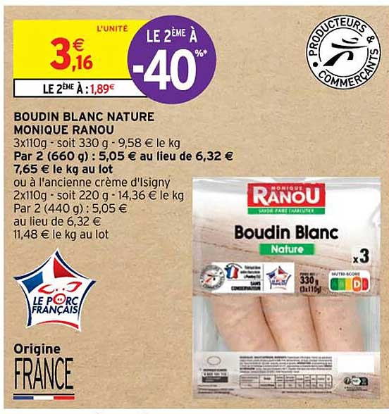boudin blanc nature monique ranou