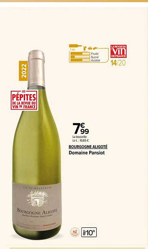 bourgogne aligoté domaine pansiot