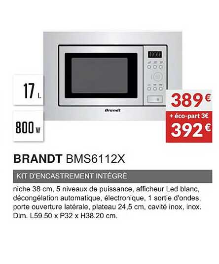 brandt bms6112x kit d'encastrement intégrée