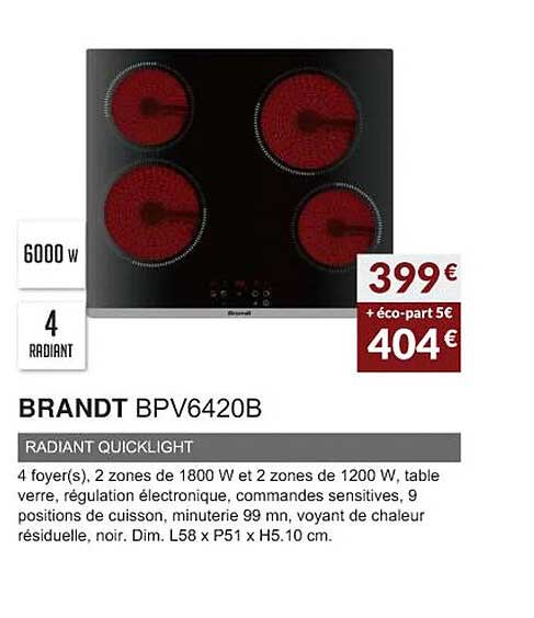 brandt bpv6420b radiant quicklight