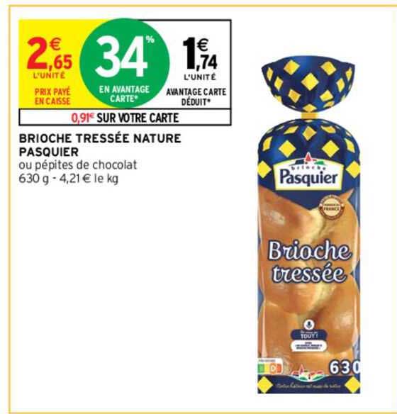 Brioche Tressée Nature Pasquier