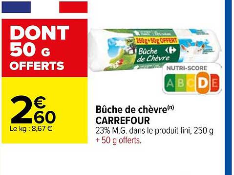 Bûche De Chèvre Carrefour