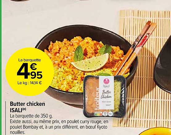 butter chicken isali