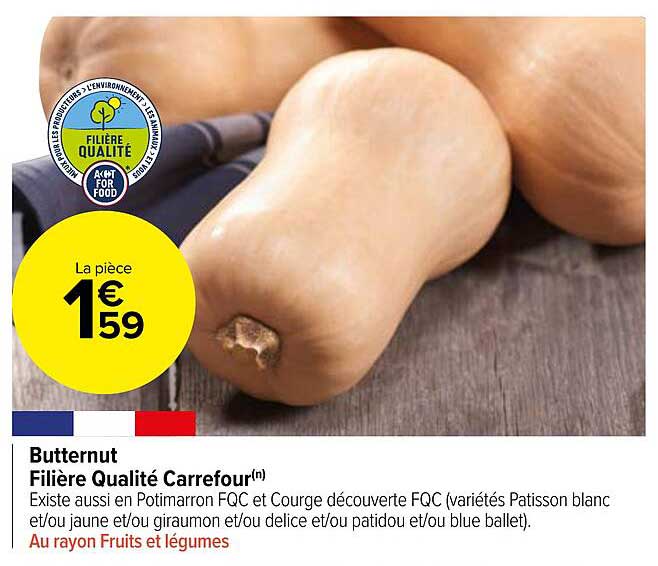 Butternut Filière Qualité Carrefour