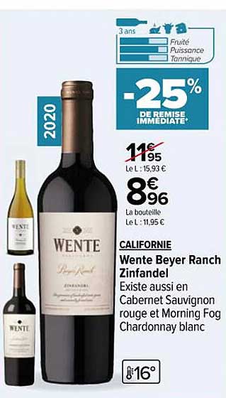 californie wente beyer ranch zinfandel