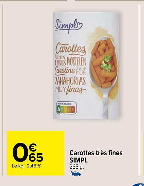 carottes très fines simpl