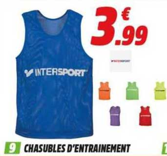 chasubles d'entraînement