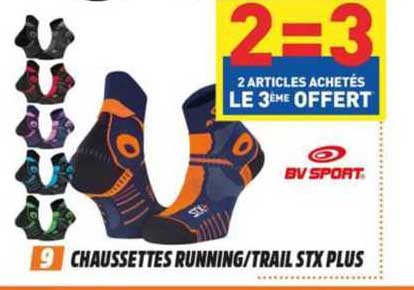 chaussettes running/trail stx plus