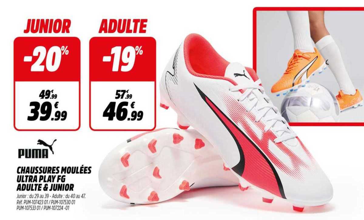 chaussures moulées ultra play fg adulte & junior puma